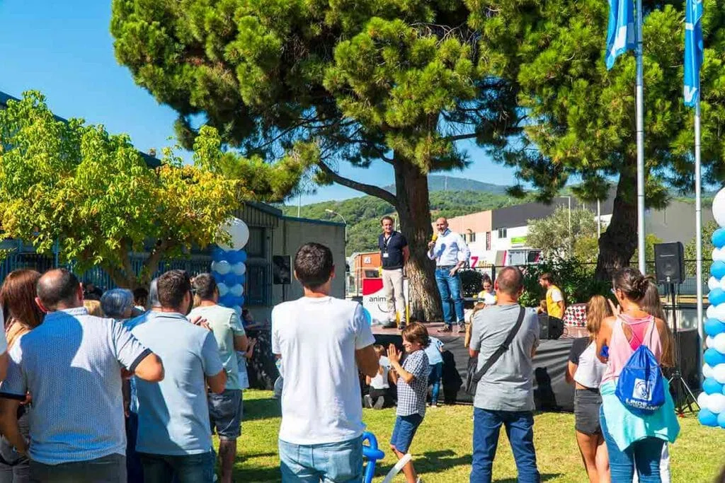 Momento de la experiencia de Family Day para empresas en Madrid