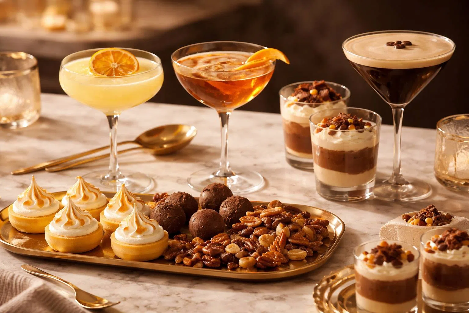 Maridaje de dulces y cócteles para empresas en Madrid